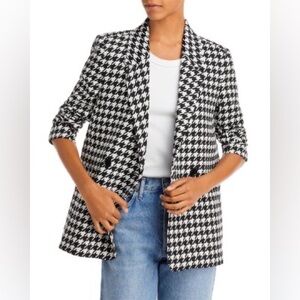 Anine Bing Madeleine Houndstooth Blazer
